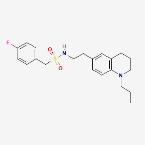 1-(4-fluorophenyl)-N-(2-(1-propyl-1,2,3,4-tetrahydroquinolin-6-yl)ethyl)methanesulfonamide