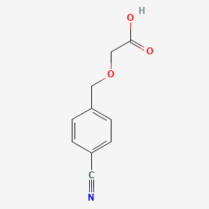 molecular formula C10H9NO3 B2586450 2-[(4-Cyanophenyl)methoxy]acetic acid CAS No. 1361125-90-7