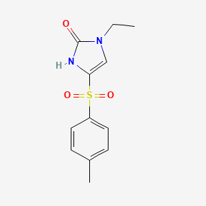 1-ethyl-4-[(4-methylphenyl)sulfonyl]-1,3-dihydro-2H-imidazol-2-one