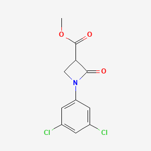 molecular formula C11H9Cl2NO3 B2586466 Methyl 1-(3,5-dichlorophenyl)-2-oxoazetidine-3-carboxylate CAS No. 2174002-01-6