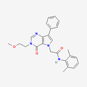 N-(2,6-dimethylphenyl)-2-[3-(2-methoxyethyl)-4-oxo-7-phenyl-3,4-dihydro-5H-pyrrolo[3,2-d]pyrimidin-5-yl]acetamide