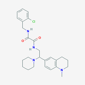 N1-(2-chlorobenzyl)-N2-(2-(1-methyl-1,2,3,4-tetrahydroquinolin-6-yl)-2-(piperidin-1-yl)ethyl)oxalamide