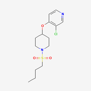 molecular formula C14H21ClN2O3S B2586478 4-((1-(Butylsulfonyl)piperidin-4-yl)oxy)-3-chloropyridine CAS No. 2034524-87-1