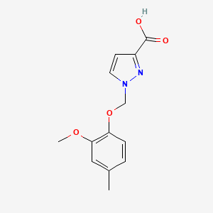 1-[(2-methoxy-4-methylphenoxy)methyl]-1H-pyrazole-3-carboxylic acid