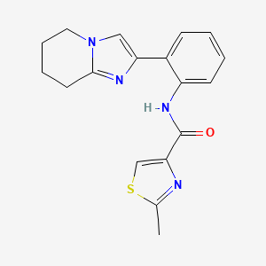 2-methyl-N-(2-(5,6,7,8-tetrahydroimidazo[1,2-a]pyridin-2-yl)phenyl)thiazole-4-carboxamide