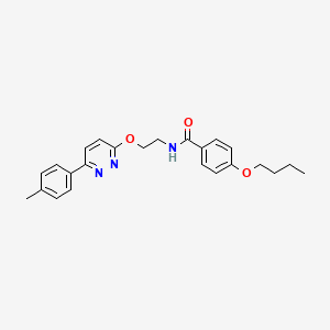 4-butoxy-N-(2-{[6-(4-methylphenyl)pyridazin-3-yl]oxy}ethyl)benzamide