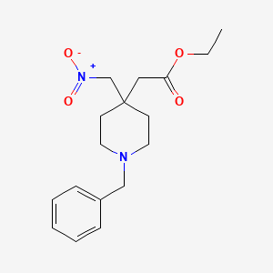 (1-Benzyl-4-nitromethyl-piperidin-4-yl)-acetic acid ethyl ester