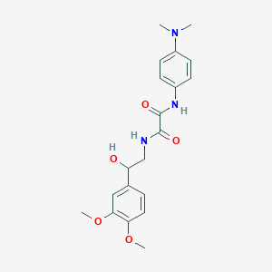 molecular formula C20H25N3O5 B2586505 N1-(2-(3,4-dimethoxyphenyl)-2-hydroxyethyl)-N2-(4-(dimethylamino)phenyl)oxalamide CAS No. 1797620-34-8