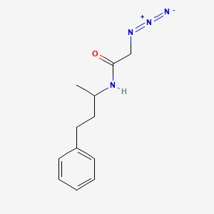 molecular formula C12H16N4O B2586521 2-azido-N-(1-methyl-3-phenylpropyl)acetamide CAS No. 1553723-60-6