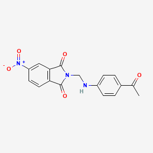 2-{[(4-acetylphenyl)amino]methyl}-5-nitro-1H-isoindole-1,3(2H)-dione