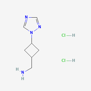 [3-(1,2,4-Triazol-1-yl)cyclobutyl]methanamine;dihydrochloride