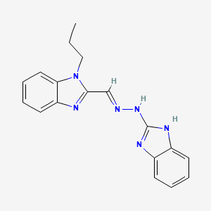 2-{(E)-[2-(1H-benzimidazol-2-yl)hydrazinylidene]methyl}-1-propyl-1H-benzimidazole