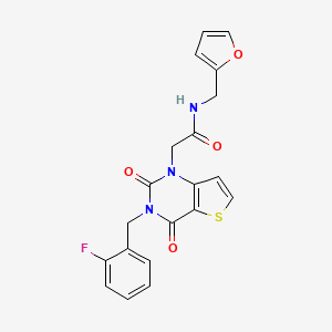 2-[3-(2-fluorobenzyl)-2,4-dioxo-3,4-dihydrothieno[3,2-d]pyrimidin-1(2H)-yl]-N-(furan-2-ylmethyl)acetamide