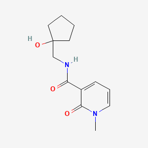 molecular formula C13H18N2O3 B2586566 N-((1-hydroxycyclopentyl)methyl)-1-methyl-2-oxo-1,2-dihydropyridine-3-carboxamide CAS No. 1331282-42-8