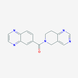molecular formula C16H13N5O B2586586 6-{5H,6H,7H,8H-pyrido[4,3-d]pyrimidine-6-carbonyl}quinoxaline CAS No. 1796946-79-6