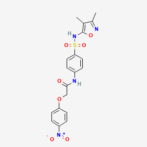 N-{4-[(3,4-dimethyl-1,2-oxazol-5-yl)sulfamoyl]phenyl}-2-(4-nitrophenoxy)acetamide