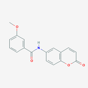 3-methoxy-N-(2-oxo-2H-chromen-6-yl)benzamide