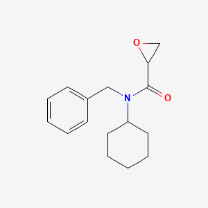 molecular formula C16H21NO2 B2586607 N-Benzyl-N-cyclohexyloxirane-2-carboxamide CAS No. 2411263-84-6