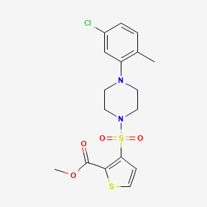 Methyl 3-{[4-(5-chloro-2-methylphenyl)piperazin-1-yl]sulfonyl}thiophene-2-carboxylate