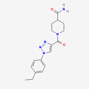 1-{[1-(4-ethylphenyl)-1H-1,2,3-triazol-4-yl]carbonyl}piperidine-4-carboxamide