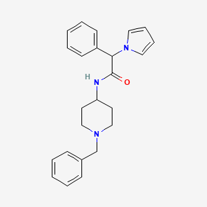 N-(1-benzylpiperidin-4-yl)-2-phenyl-2-(1H-pyrrol-1-yl)acetamide