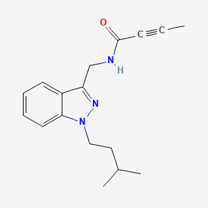 N-[[1-(3-Methylbutyl)indazol-3-yl]methyl]but-2-ynamide