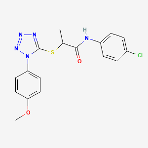 N-(4-chlorophenyl)-2-{[1-(4-methoxyphenyl)-1H-tetrazol-5-yl]sulfanyl}propanamide
