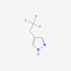 molecular formula C5H5F3N2 B2586650 4-(2,2,2-trifluoroethyl)-1H-pyrazole CAS No. 1211529-61-1