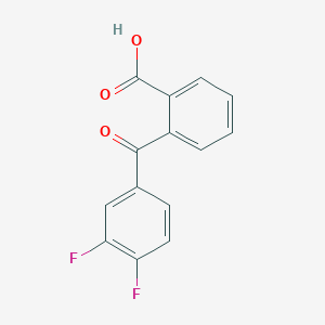 molecular formula C14H8F2O3 B2586654 2-(3,4-Difluorobenzoyl)benzoic acid CAS No. 376618-23-4
