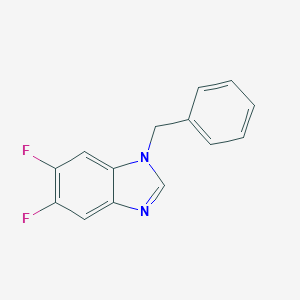 molecular formula C14H10F2N2 B258666 1-benzyl-5,6-difluorobenzimidazole 