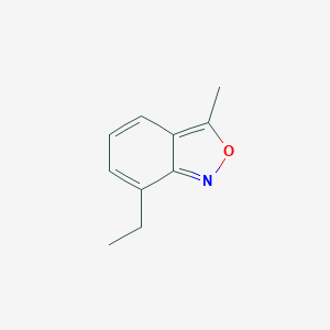 molecular formula C10H11NO B025867 2,1-Benzisoxazole, 7-ethyl-3-methyl- CAS No. 108562-69-2