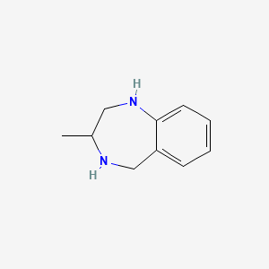molecular formula C10H14N2 B2586705 3-methyl-2,3,4,5-tetrahydro-1H-1,4-benzodiazepine CAS No. 136723-12-1