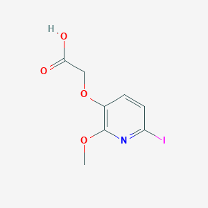 molecular formula C8H8INO4 B2586708 2-[(6-Iodo-2-methoxypyridin-3-yl)oxy]acetic acid CAS No. 2355385-21-4