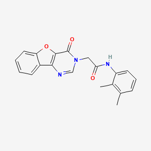 molecular formula C20H17N3O3 B2586715 N-(2,3-dimethylphenyl)-2-{6-oxo-8-oxa-3,5-diazatricyclo[7.4.0.0^{2,7}]trideca-1(9),2(7),3,10,12-pentaen-5-yl}acetamide CAS No. 850651-98-8