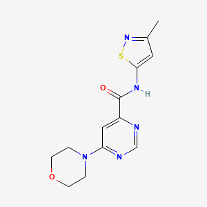 molecular formula C13H15N5O2S B2586716 N-(3-methylisothiazol-5-yl)-6-morpholinopyrimidine-4-carboxamide CAS No. 1903912-76-4