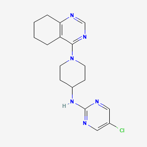 molecular formula C17H21ClN6 B2586736 5-chloro-N-[1-(5,6,7,8-tetrahydroquinazolin-4-yl)piperidin-4-yl]pyrimidin-2-amine CAS No. 2097904-37-3