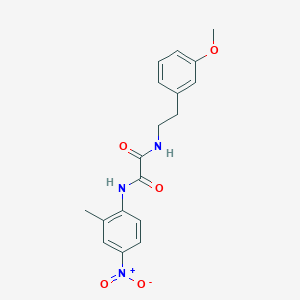 molecular formula C18H19N3O5 B2586759 N1-(3-methoxyphenethyl)-N2-(2-methyl-4-nitrophenyl)oxalamide CAS No. 920222-61-3