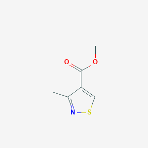 molecular formula C6H7NO2S B2586769 甲基3-甲基异噻唑-4-甲酸酯 CAS No. 74410-97-2