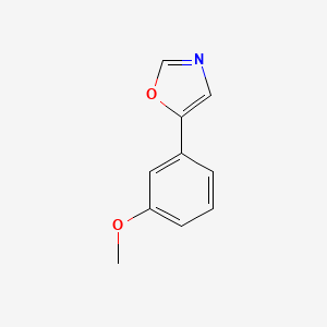 molecular formula C10H9NO2 B2586774 5-(3-Methoxyphenyl)-1,3-oxazole CAS No. 1011-51-4; 848608-55-9
