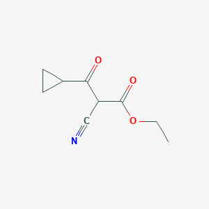 molecular formula C9H11NO3 B2586797 Ethyl 2-cyano-3-cyclopropyl-3-oxopropanoate CAS No. 848151-37-1