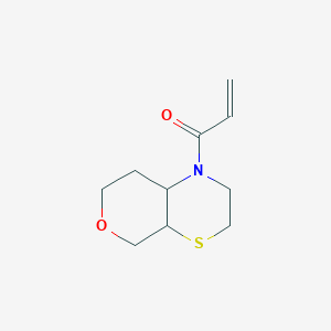 molecular formula C10H15NO2S B2586815 1-(3,4a,5,7,8,8a-Hexahydro-2H-pyrano[3,4-b][1,4]thiazin-1-yl)prop-2-en-1-one CAS No. 2174151-64-3
