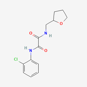 molecular formula C13H15ClN2O3 B2586894 N'-(2-chlorophenyl)-N-[(oxolan-2-yl)methyl]ethanediamide CAS No. 332164-85-9