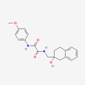 molecular formula C20H22N2O4 B2586914 N-[(2-hydroxy-1,2,3,4-tetrahydronaphthalen-2-yl)methyl]-N'-(4-methoxyphenyl)ethanediamide CAS No. 1421529-55-6