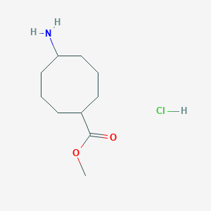 molecular formula C10H20ClNO2 B2586915 Methyl5-aminocyclooctane-1-carboxylatehydrochloride CAS No. 2309459-89-8