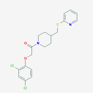 2-(2,4-Dichlorophenoxy)-1-(4-((pyridin-2-ylthio)methyl)piperidin-1-yl)ethanone
