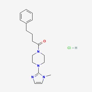 1-(4-(1-methyl-1H-imidazol-2-yl)piperazin-1-yl)-4-phenylbutan-1-one hydrochloride