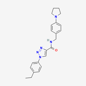 1-(4-ethylphenyl)-N-(4-(pyrrolidin-1-yl)benzyl)-1H-1,2,3-triazole-4-carboxamide