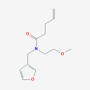 N-(furan-3-ylmethyl)-N-(2-methoxyethyl)pent-4-enamide