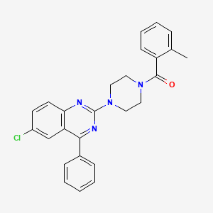 [4-(6-Chloro-4-phenyl-quinazolin-2-yl)-piperazin-1-yl]-o-tolyl-methanone