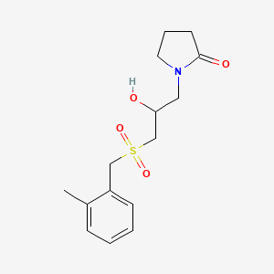 1-{2-Hydroxy-3-[(2-methylbenzyl)sulfonyl]propyl}-2-pyrrolidinone